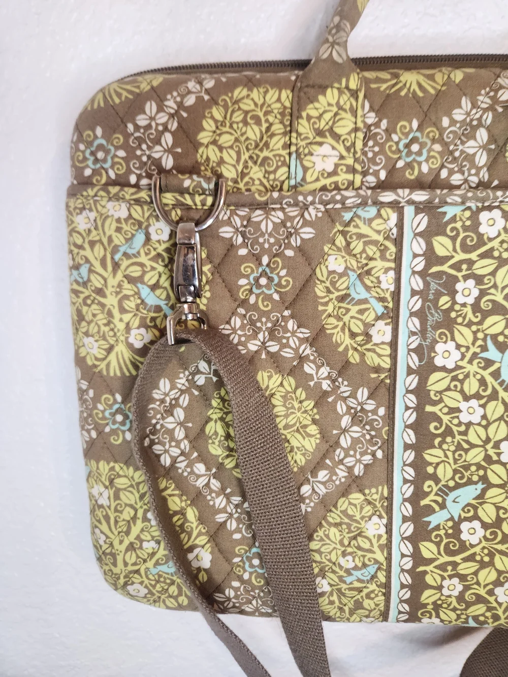 Vera Bradley Hard Shell Tablet Briefcase retired Sittin In A Tree Laptop Bag